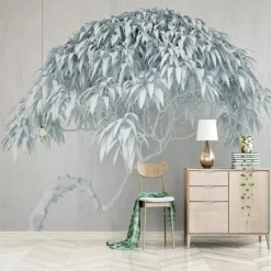 Cool Wallpapers Wall Mural Flower Wallpaper Wall Sticker Covering Print Adhesive Required Forest 3D Effect Floral Flower Canvas Home Décor