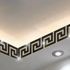 Cool Wallpapers Waveguide Line Wallpaper Wall Mural Border Peel and Stick Self Adhesive Vinyl Modern Wall Decal for Room 10cm(4'')x10cm(4'')x10pcs