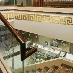 Cool Wallpapers Waveguide Line Wallpaper Wall Mural Border Peel and Stick Self Adhesive Vinyl Modern Wall Decal for Room 10cm(4'')x10cm(4'')x10pcs