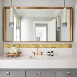 Cool Wallpapers Waveguide Line Wallpaper Wall Mural Border Peel and Stick Self Adhesive Vinyl Modern Wall Decal for Room 10cm(4'')x10cm(4'')x10pcs