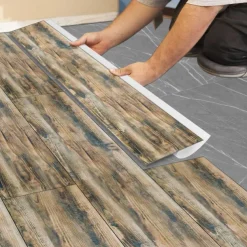 Cool Wallpapers Wooden Floor Wallpaper Wall Mural Peel and Stick Wall Sticker PVC Self Adhesive for Home Decor Wall Decor Kitchen Bedroom Living Room 15X90cm/6