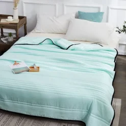 Cooling Blankets for Hot Sleepers Summer Blanket Queen Size, Cold Lightweight Gift for Night Sweats, Ice Cooled Breathable Comforter for Bed