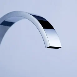 Copper Bathroom Sink Faucet,Widespread Chrome Two Handles Three Holes Bath Taps with Hot and Cold Switch and Valve