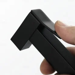 Copper Single Hole Bidet Black Toilet Handheld Bidet Sprayer Self-Cleaning Contemporary Cleaning Spray Gun Set