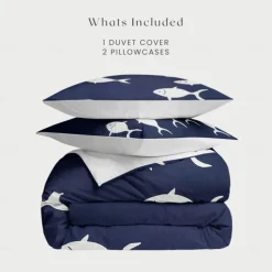 Coral Beach Duvet Cover Set Cotton Aqua Ocean Theme Pattern Set Soft 3-Piece Luxury Bedding Set Home Decor Gift Twin Full King Queen Size Duvet Cover