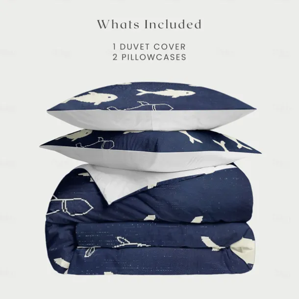 Coral Beach Duvet Cover Set Cotton Aqua Ocean Theme Pattern Set Soft 3-Piece Luxury Bedding Set Home Decor Gift Twin Full King Queen Size Duvet Cover