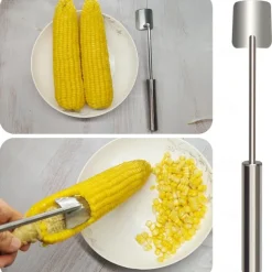 Corn Peeler, Corn on the Cob Remover, Fast and Safe, Suitable for Home Kitchens, Restaurant Chefs, Outdoor Dining Enthusiasts