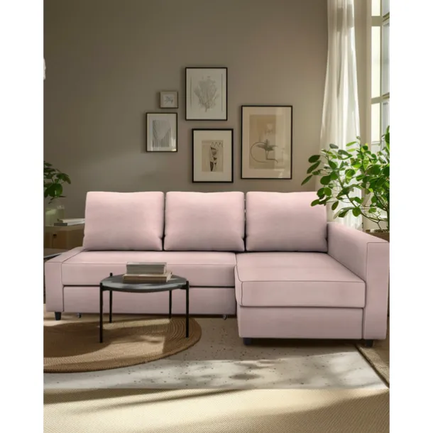 Corner Sofa Covers L Shaped Solid Color Velvet Slipcovers FRIHETcover LITB PRIME cover