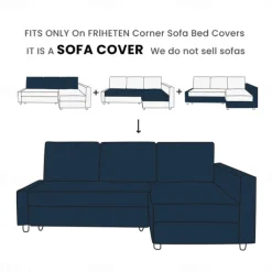 Corner Sofa Covers L Shaped Solid Color Velvet Slipcovers FRIHETcover LITB PRIME cover