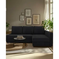 Corner Sofa Covers L Shaped Solid Color Velvet Slipcovers FRIHETcover LITB PRIME cover