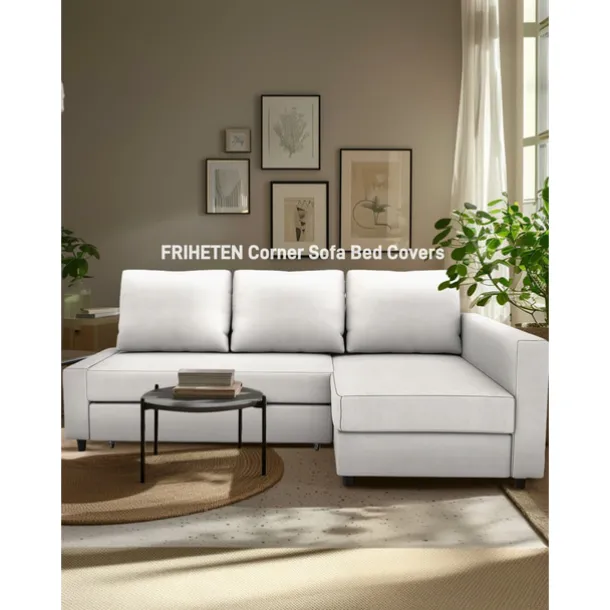 Corner Sofa Covers L Shaped Solid Color Velvet Slipcovers FRIHETcover LITB PRIME cover