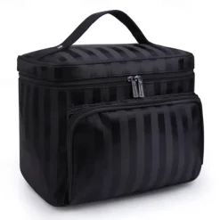 Cosmetic Bag With Top Handle, Fashion Zipper Makeup Bag, Cosmetic Organizer Travel Toiletry Bag