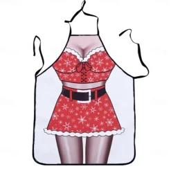 Cosplay Chef Apron For Women and Men, Kitchen Cooking Apron, Personalised Gardening Apron with Long Ties Neck Strap BBQ Drawing Crafting Aprons