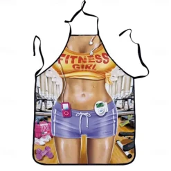 Cosplay Chef Apron For Women and Men, Kitchen Cooking Apron, Personalised Gardening Apron with Long Ties Neck Strap BBQ Drawing Crafting Aprons