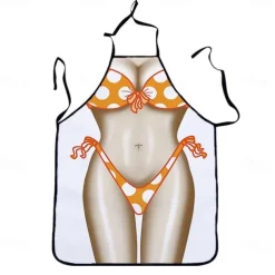 Cosplay Chef Apron For Women and Men, Kitchen Cooking Apron, Personalised Gardening Apron with Long Ties Neck Strap BBQ Drawing Crafting Aprons