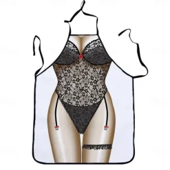 Cosplay Chef Apron For Women and Men, Kitchen Cooking Apron, Personalised Gardening Apron with Long Ties Neck Strap BBQ Drawing Crafting Aprons