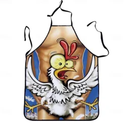 Cosplay Chef Apron For Women and Men, Kitchen Cooking Apron, Personalised Gardening Apron with Long Ties Neck Strap BBQ Drawing Crafting Aprons