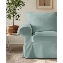 Cotton 1 Seat Chair Sofa Cover with Cushion Cover , Replacement Armchair Cover 1 Seat Couch Slipcover for Dogs, Replacement Sofa Furniture Protector LITB PRIME cover Ektcover