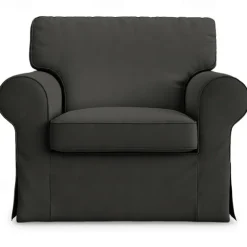 Cotton 1 Seat Chair Sofa Cover with Cushion Cover , Replacement Armchair Cover 1 Seat Couch Slipcover for Dogs, Replacement Sofa Furniture Protector LITB PRIME cover Ektcover