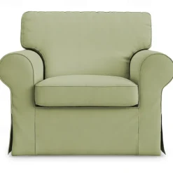 Cotton 1 Seat Chair Sofa Cover with Cushion Cover , Replacement Armchair Cover 1 Seat Couch Slipcover for Dogs, Replacement Sofa Furniture Protector LITB PRIME cover Ektcover