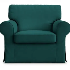 Cotton 1 Seat Chair Sofa Cover with Cushion Cover , Replacement Armchair Cover 1 Seat Couch Slipcover for Dogs, Replacement Sofa Furniture Protector LITB PRIME cover Ektcover