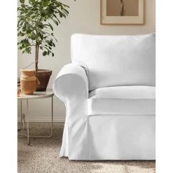 Cotton 1 Seat Chair Sofa Cover with Cushion Cover , Replacement Armchair Cover 1 Seat Couch Slipcover for Dogs, Replacement Sofa Furniture Protector LITB PRIME cover Ektcover