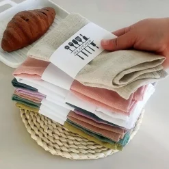 Cotton And Linen Napkins, Household Kitchen Napkins, Plain Colored Placemats, Square Tea Napkins, Linen And Cotton Napkins