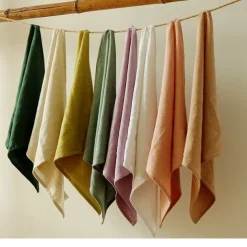 Cotton And Linen Napkins, Household Kitchen Napkins, Plain Colored Placemats, Square Tea Napkins, Linen And Cotton Napkins