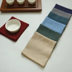 Cotton And Linen Napkins, Cloth For Wine Glasses, Kitchen Towels, Placemats, Kitchen Food Background Cloth