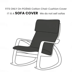 Cotton Chair Cushion Cover 100% Cotton Solid Color with Pillowcase POcover LITB PRIME cover