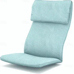 Cotton Chair Cushion Cover 100% Cotton Solid Color with Pillowcase POcover LITB PRIME cover