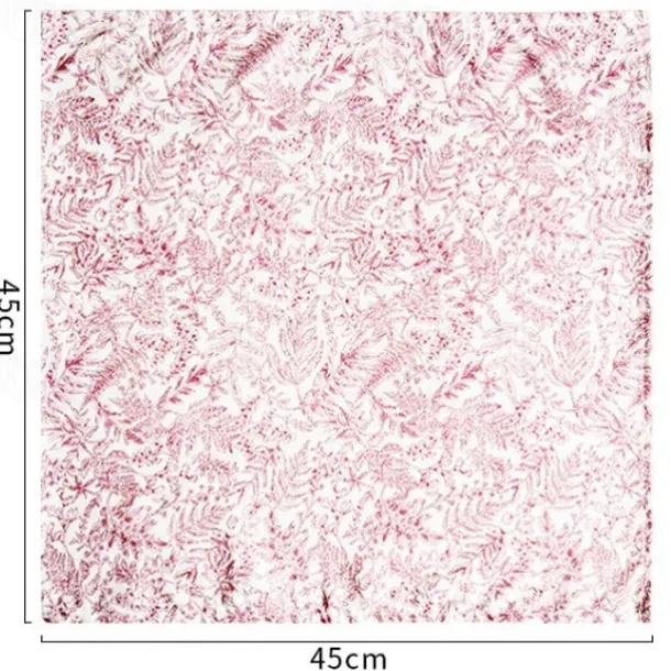Cotton Fabric Printed Square Napkins For Home Dining Tables