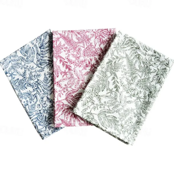 Cotton Fabric Printed Square Napkins For Home Dining Tables