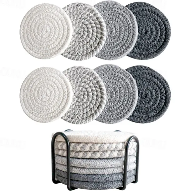 Cotton Insulated Coaster For Easy Storage, Mug Coaster