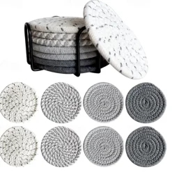 Cotton Insulated Coaster For Easy Storage, Mug Coaster