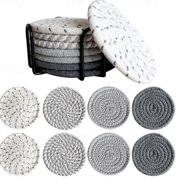 Cotton Insulated Coaster For Easy Storage, Mug Coaster