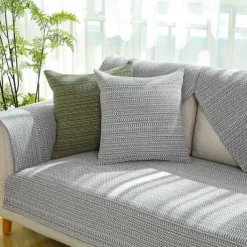 Cotton Linen Summer Mat Sofa Cushion Non-slip Cooling Back Cushion Seat Cushion Sofa Armrest Mat