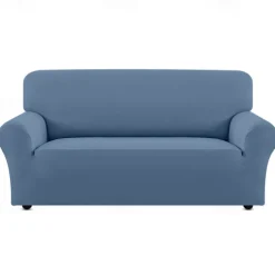 Couch Covers For 3 Cushion Couch Sofa Solid Color Dustproof All-powerful Slipcovers Stretch Sofa Cover Super Soft Fabric Couch Cover with One Free Boster Case(Chair/Love Seat/3 Seats/4 Seats)