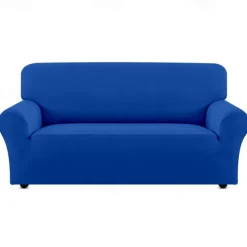 Couch Covers For 3 Cushion Couch Sofa Solid Color Dustproof All-powerful Slipcovers Stretch Sofa Cover Super Soft Fabric Couch Cover with One Free Boster Case(Chair/Love Seat/3 Seats/4 Seats)