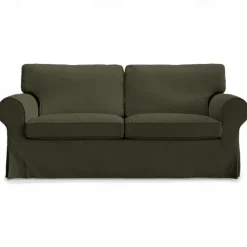 Cover for 2 Seat Sofa 100% Cotton loveseat Slipcover Soft and Breathable Fabric for Maximum Comfort LITB PRIME cover Ektcover