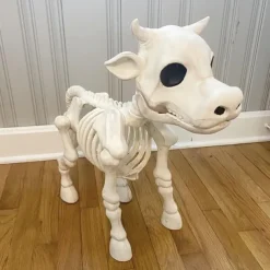 Cow Skeleton Halloween Decoration, 2025 New Halloween Cow Skeleton, Cow Skull Halloween Haunted Skeleton, Halloween Decorative Prop