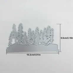 Create Beautiful Crafts with Metal Christmas orest Cutting Dies - Perfect for Card Making, Scrapbooking, Stamping & More!