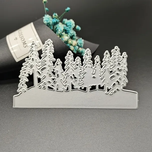 Create Beautiful Crafts with Metal Christmas orest Cutting Dies - Perfect for Card Making, Scrapbooking, Stamping & More!