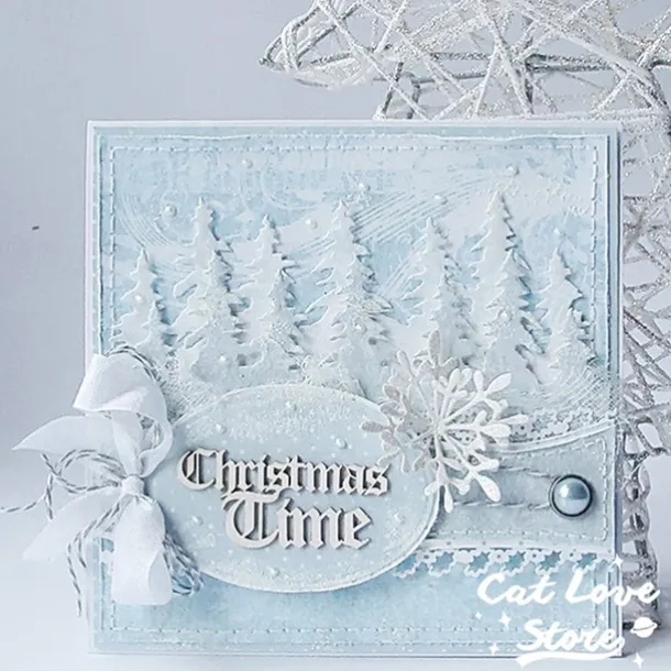 Create Beautiful Crafts with Metal Christmas orest Cutting Dies - Perfect for Card Making, Scrapbooking, Stamping & More!