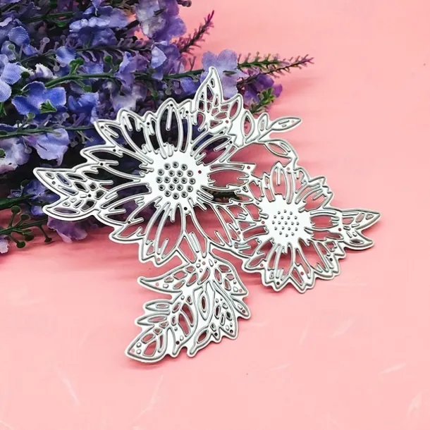 Create Beautiful Sunflower with Metal Trees Cutting Dies - Perfect for Card Making, Scrapbooking, Stamping & More!