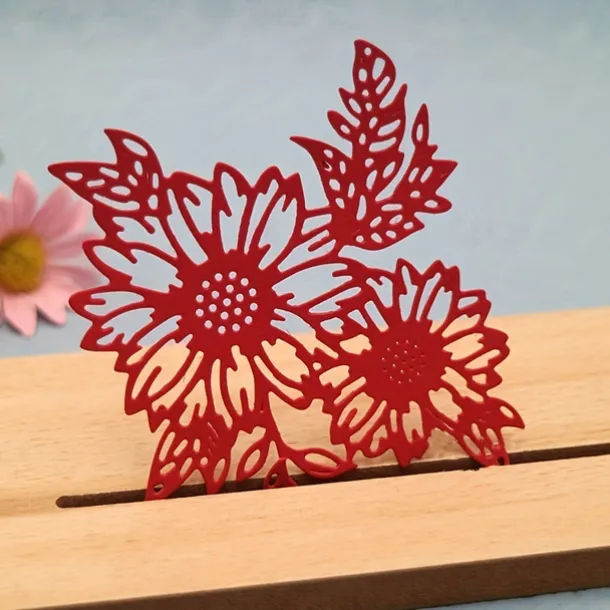 Create Beautiful Sunflower with Metal Trees Cutting Dies - Perfect for Card Making, Scrapbooking, Stamping & More!