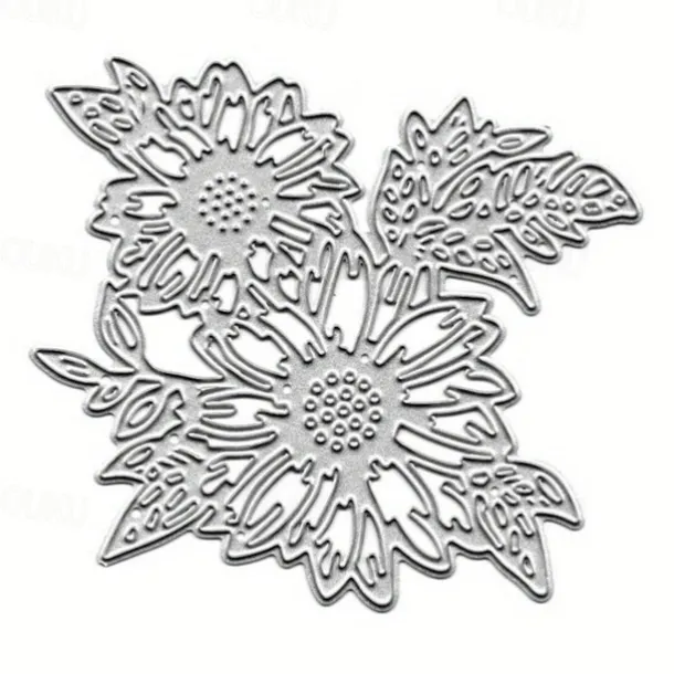 Create Beautiful Sunflower with Metal Trees Cutting Dies - Perfect for Card Making, Scrapbooking, Stamping & More!