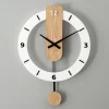 Creative Fashion Quartz Clock Scandinavian Silent Swing Clock 40 cm Wall Clock Living Room Mute Modern Simple Clock Restaurant