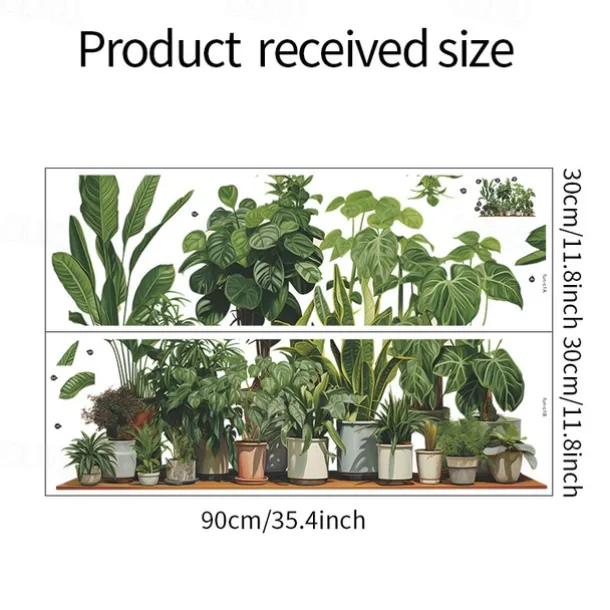 Creative Wall Sticker, Tropical Plant Leaves Pattern Self-Adhesive Wall Stickers, Bedroom Entryway Living Room Porch Home Decoration Wall Stickers, Removable Stickers, Wall Decor Decals