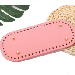 Crochet Bag Bases 3.94*8.66inch with Holes - Assorted Colors, Long Oval Shape for DIY Shoulder Bags & Crafts, Random Colors, Purse Shapers